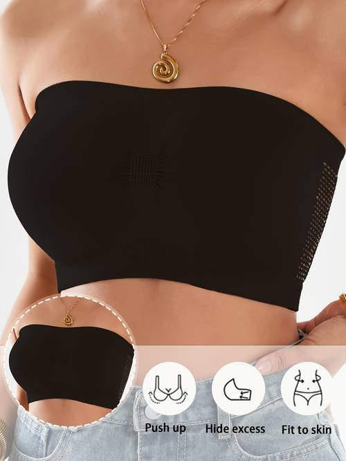 sutien fără bretele pentru femei, dintr-o singură piesă, cu șnur, disponibil în mai multe culori, prietenos cu pielea și respirabil, material confortabil, lenjerie intimă casual și ușoară, potrivit pentru diverse ocazii