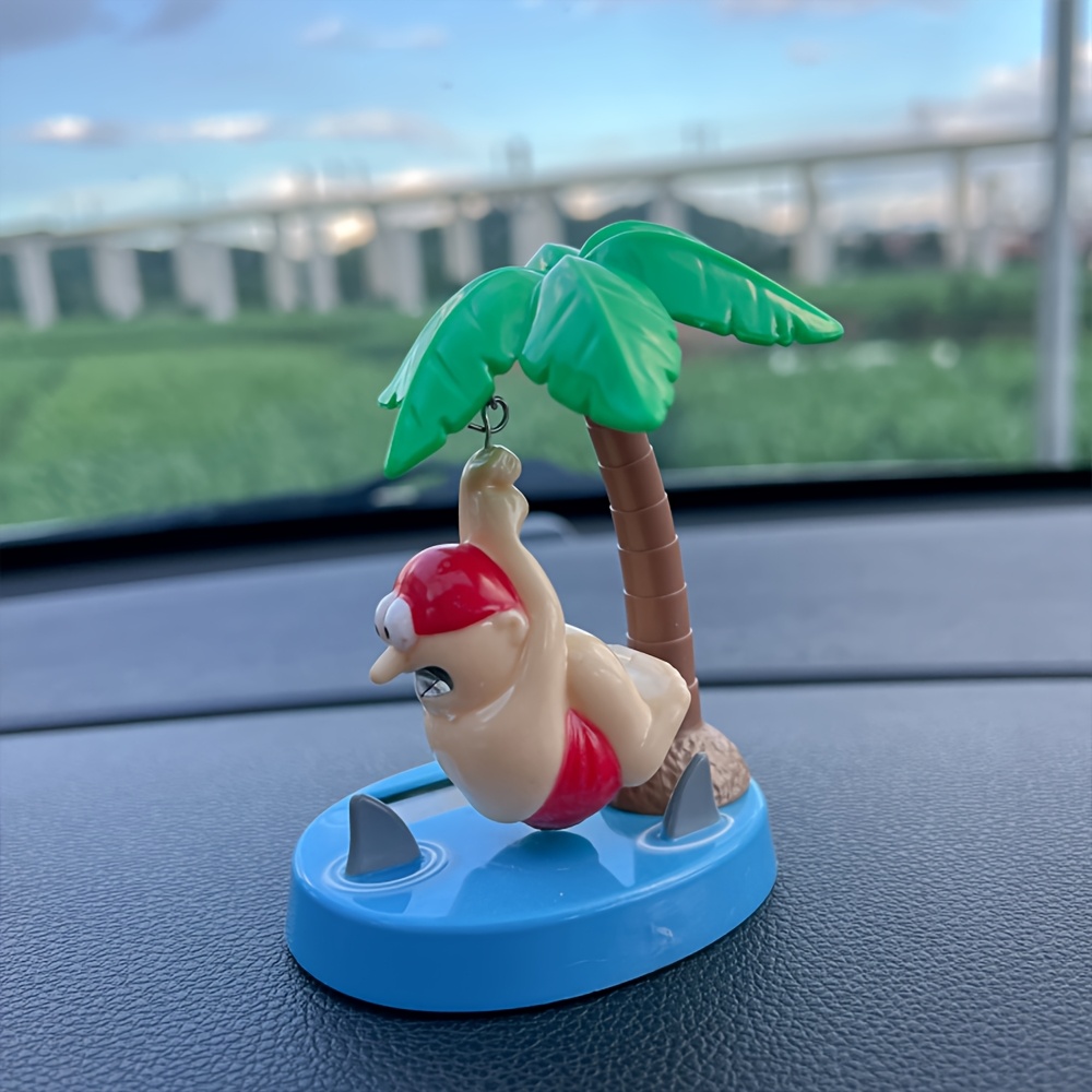 1pc Car Ornament Creative Swing Ornament, Avoiding Sharks Fun Car Interior Decoration