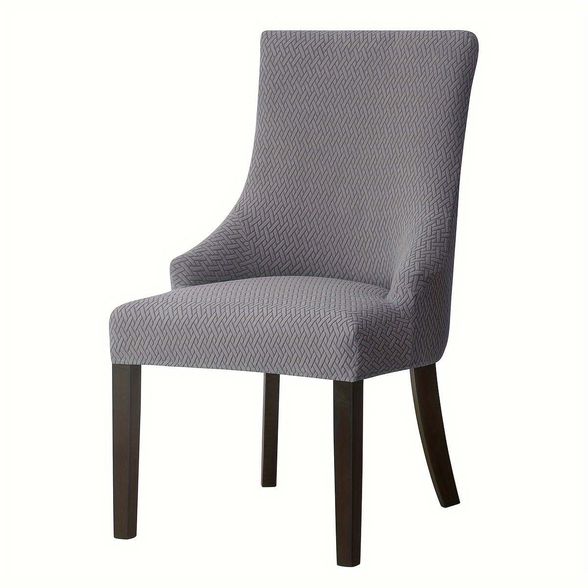 TEMU 1pc Jacquard Stretch Chair Slipcovers, Dining Chair Cover, Furniture Protective Cover, For Dining Room Living Room Office Home Decor
