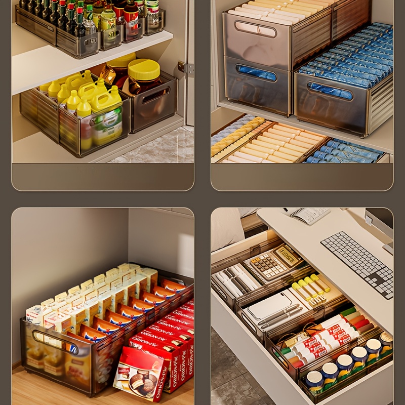 3er set stapelbare schrank organizer – erweiterbare