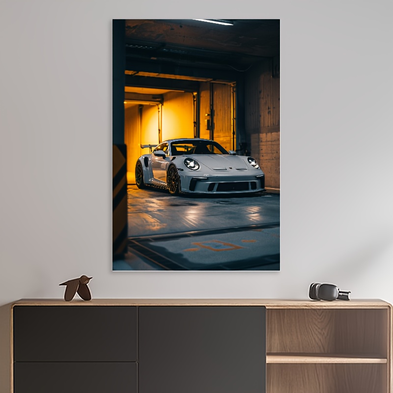 

1pc Garage Soul Racing Car Theme Art Painting, 2d, Room Decor