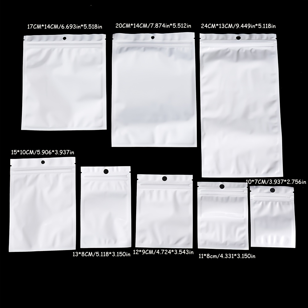30/50/100pcs White Jewelry Bags for Display Storage