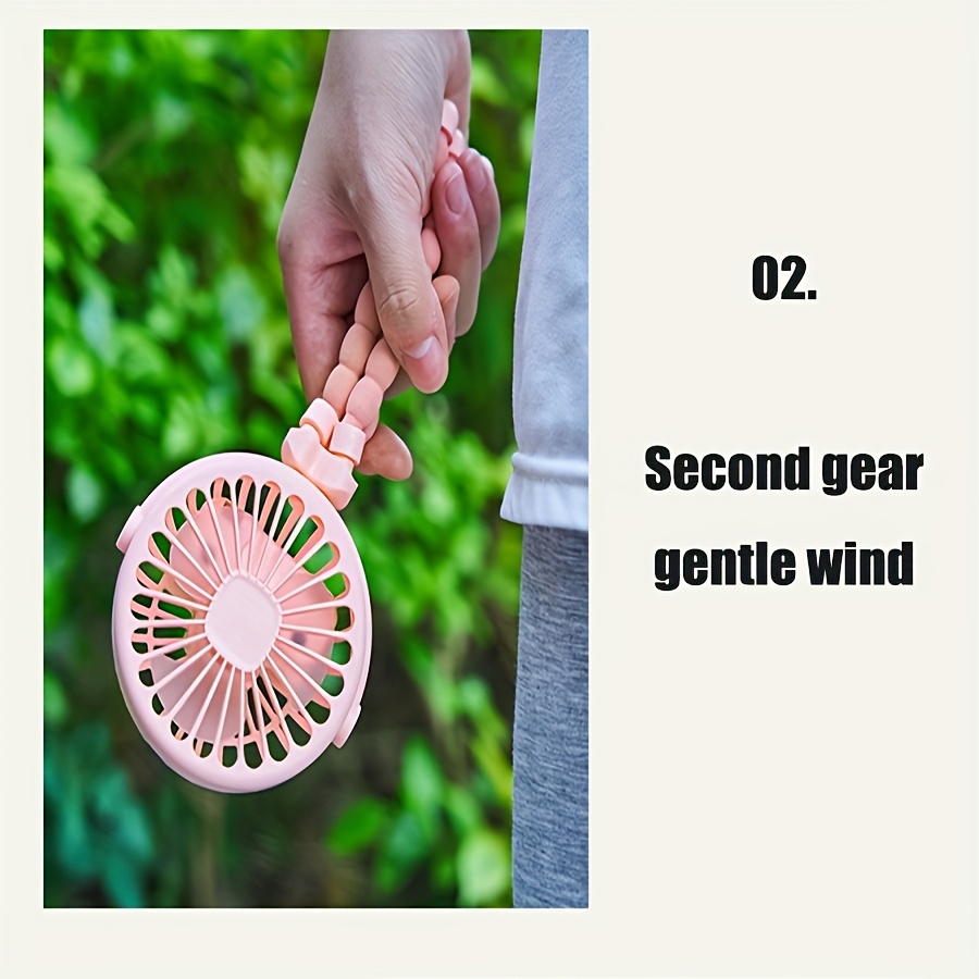 portable octopus shaped led light mini fan with flexible tripod stand usb rechargeable wearable fan quiet powerful for strollers outdoor table indoor use plastic material button control 500mah lithium battery details 2