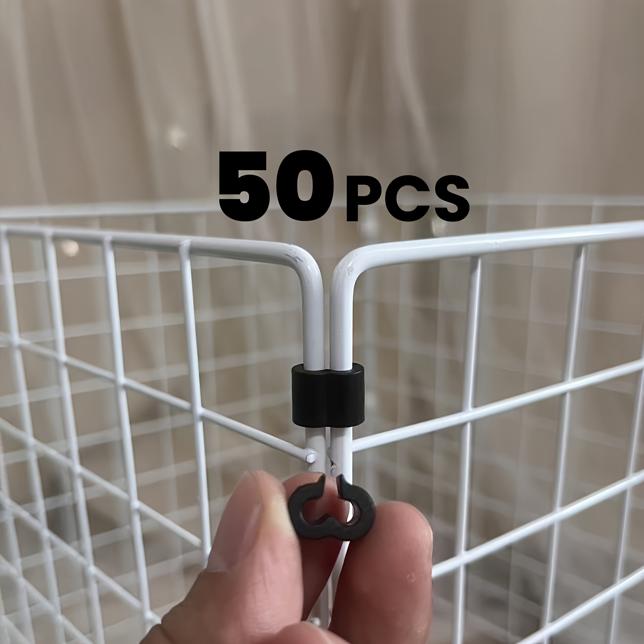 TEMU 100/50pcs Pet Playpen Connectors, Y-shaped Plastic Clips For Cage Assembly, Modular Diy Pet Fence Accessories, Rotating & Foldable Quick Release