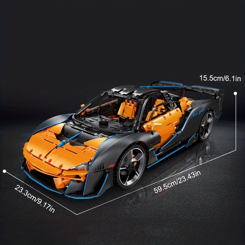 Image of No Original Box 3862pcs Bricks Assembly Building Block Model For Christmas Halloween Gift, Y18001 Sports Car Block Brick Toys For Home Decoration.