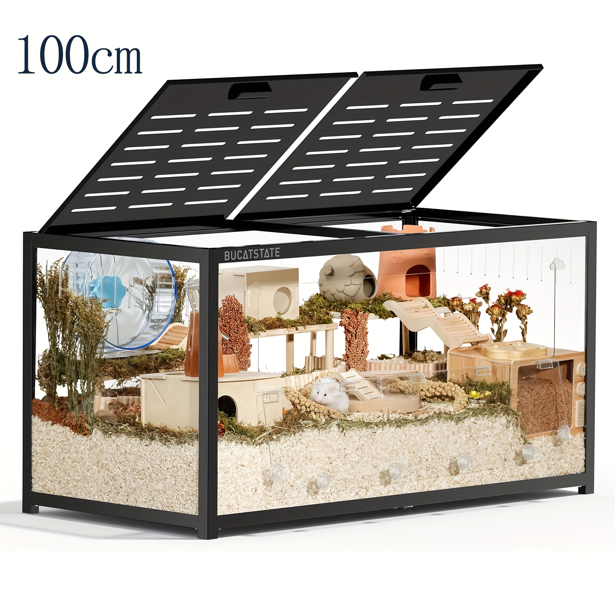 BUCATSTATE Hamster Cage 3.0, Spacious Stackable Metal Cage