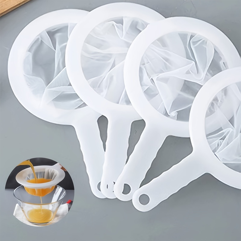 

Mesh Strainer For Juices & Soymilk - Portable Kitchen Filter, Food-safe Plastic, Ideal For , Upgrade, Small