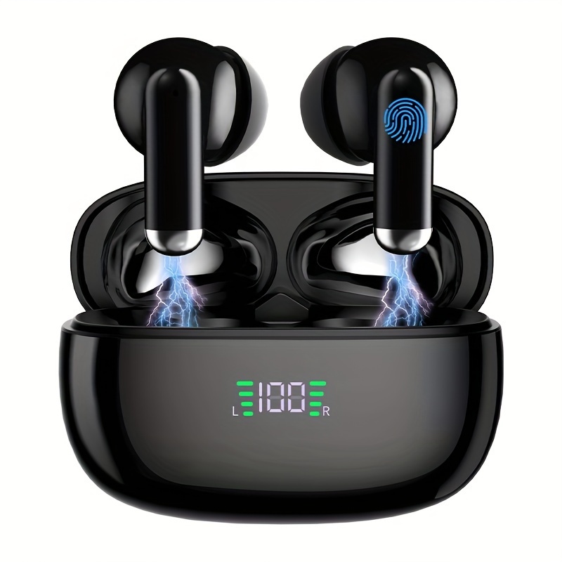 

2024 New Sp9x Long-life Wireless Earbuds Tws Earbuds With Microphone Earbuds For Android And Ios Stereo In Earbuds With Led Display Charging Case Gift For Christmas, Birthday, Holiday