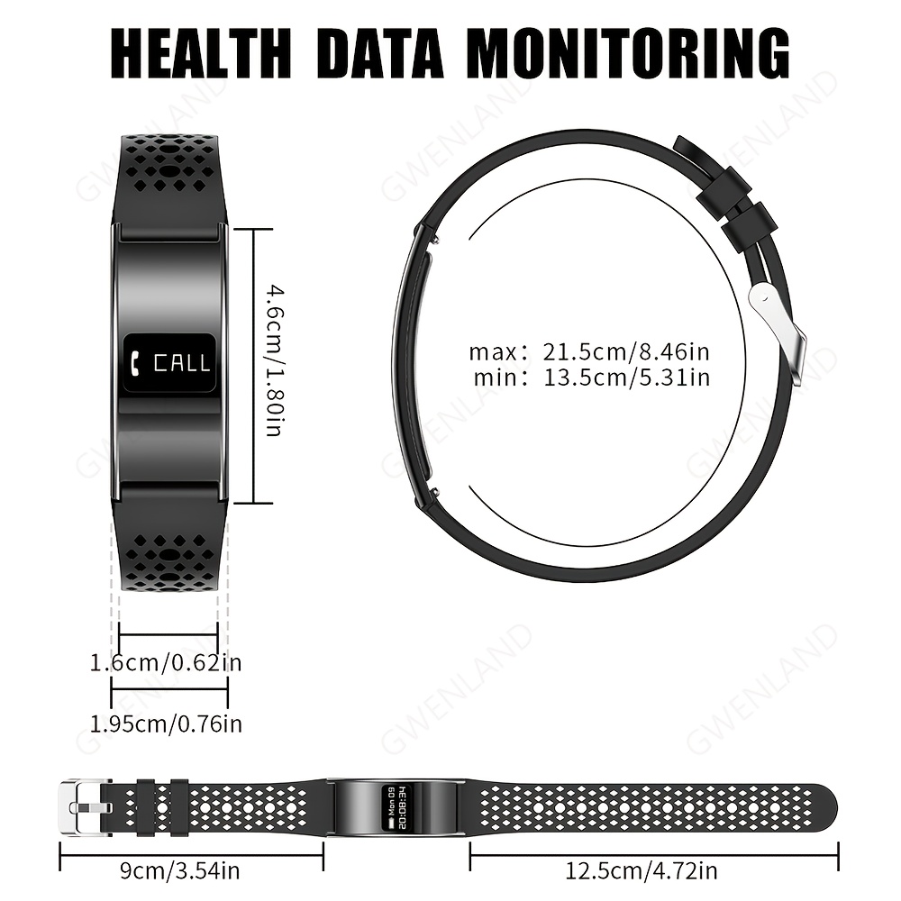 GWENLAND 2025 Smart Bracelet - Zinc Alloy Body, Lightweight And Fashion, Multiple Sport Modes, Step Count, Sleep Detection, IPX8, Remote Control Photography, Ideal Christmas Gift for Boyfriend Or Girlfriend - Image 3