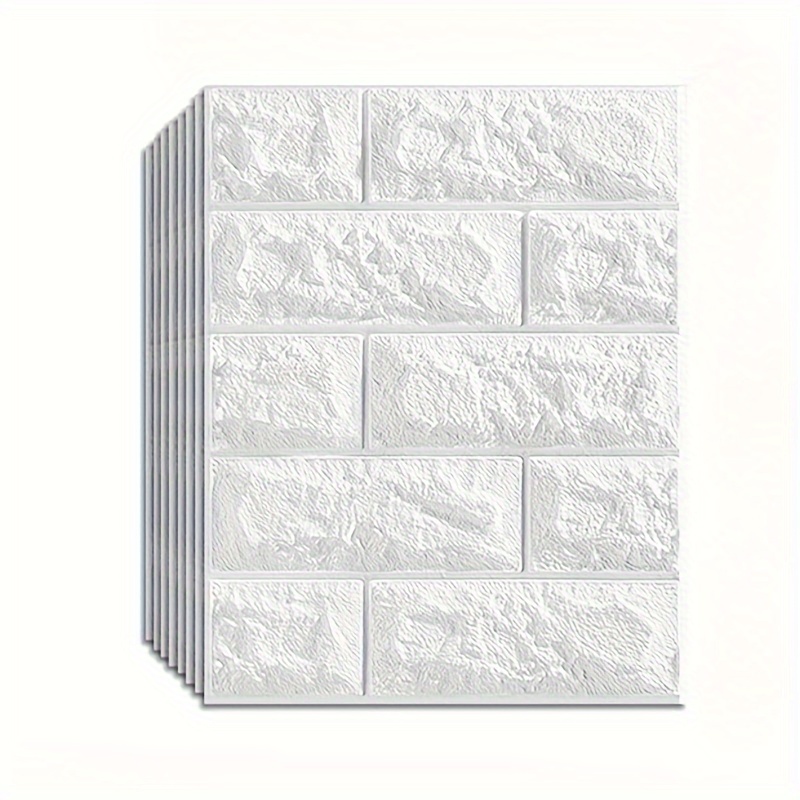 TEMU 30pcs 3d -adhesive Wall Tiles - , For Backsplash & Bathroom Decor