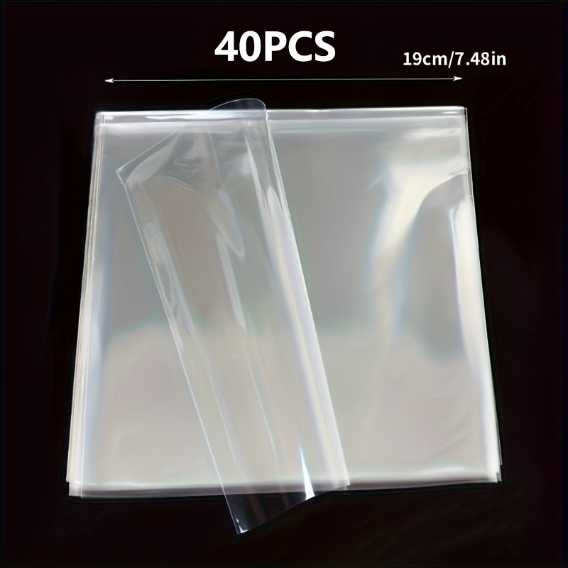 TEMU 40pcs High-quality 7-inch Lp Record Sleeves Transparent Pe Protective Sleeves For Storing Vinyl Records Choice For Music Enthusiasts And