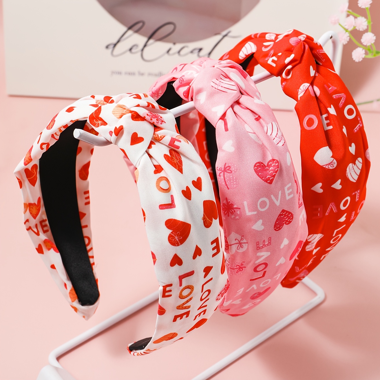 

3pcs Set, Pattern, Women's Accessories, 's Day , Y2k Sweet And