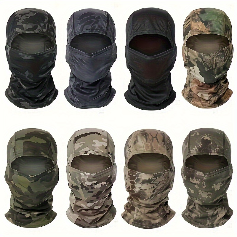 

Uv Protection Classic Jungle Camo Balaclava, Breathable Full Face Mask Helmet Liner, For Cycling Skiing Hiking Fishing Outdoor Sports