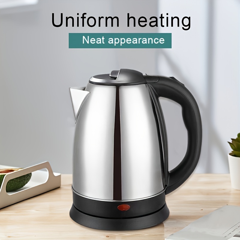 fast boiling 2l stainless steel electric kettle ideal for coffee tea safe quick heating home outdoor use details 6