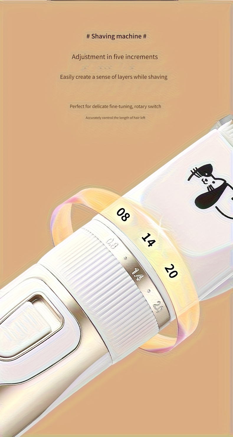 [Tondeuse pour chats] Tondeuse Électrique pour Chats, Kit de Toilettage Universel Rechargeable pour Animaux Domestiques avec Brosse Automatique