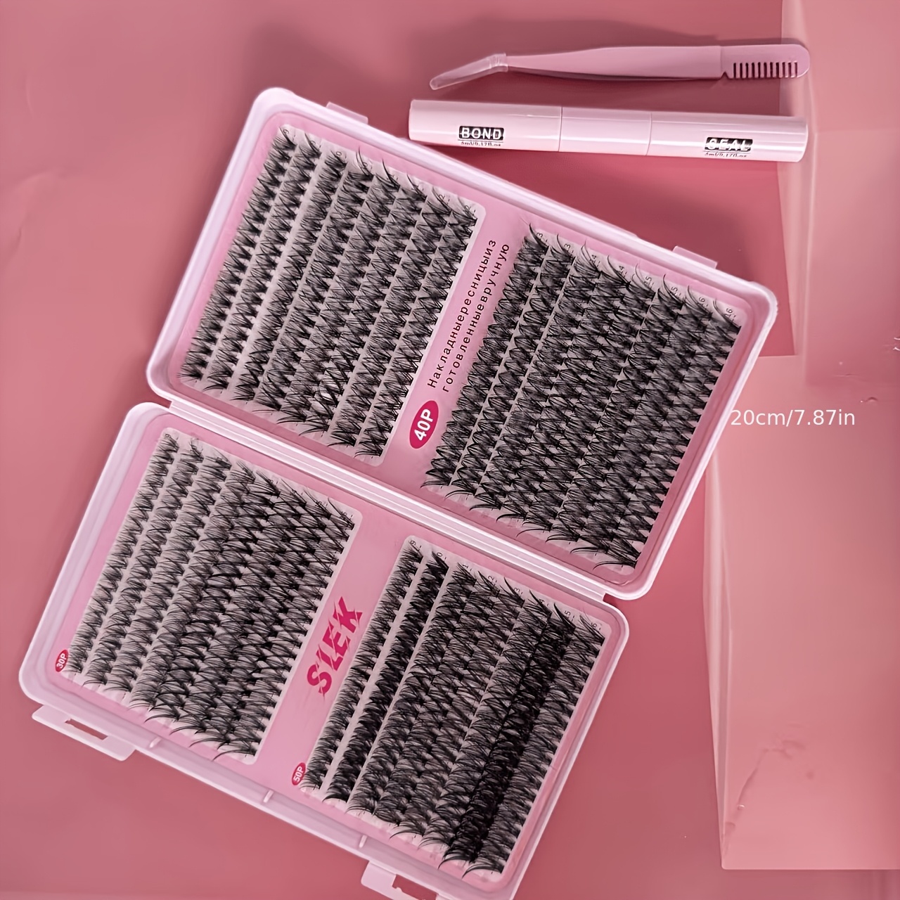 False Eyelashes 7 Pairs 3050d Eyelash Set Eyelash Extension Tool Women' Lashes European And Eyelashes Christmas Gift 80d Eyelash Clusters