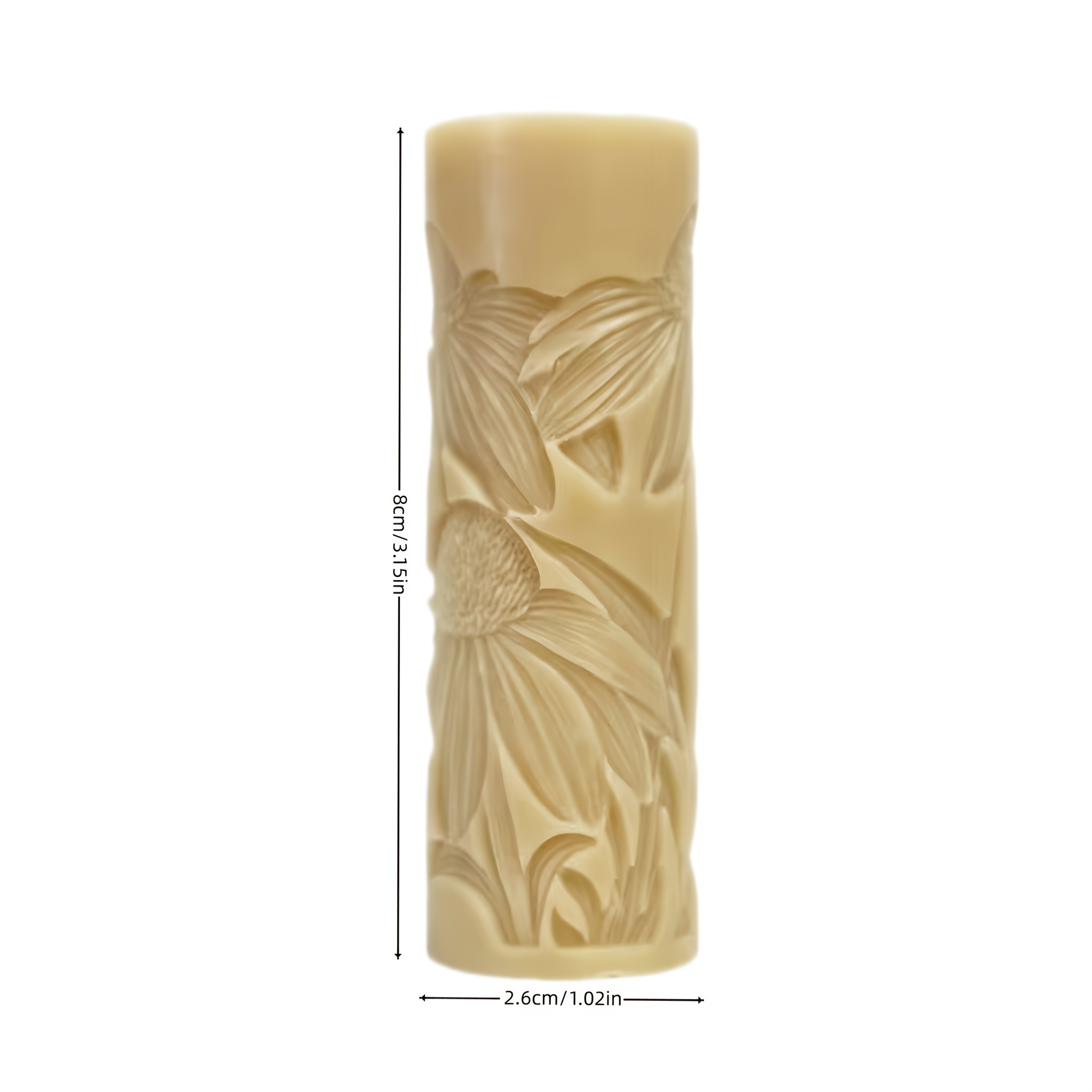 Image of 1 Chrysanthemum Texture Roller - High Detail 3d Relief Mold Tool, Suitable For Soft Pottery, Pottery, Making, Durable Plastic Handmade Mold, Used For Resin Crafts, Clay Art Design, Enthusiast Gifts