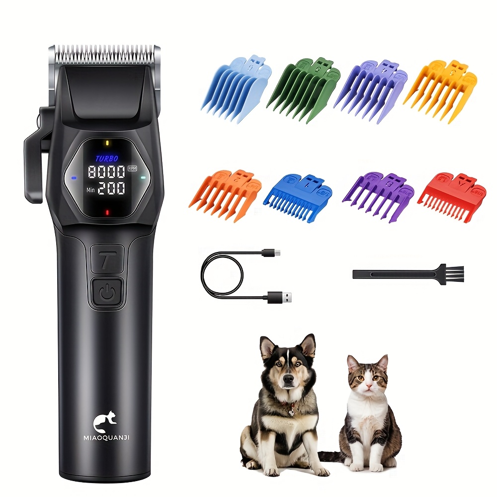 Professional Pet Electric Clipper With 4-, Powerful , 2600mah Large Capacity Battery, Durable Sharp Blade Suitable For Cats, Dogs, And Other Pets