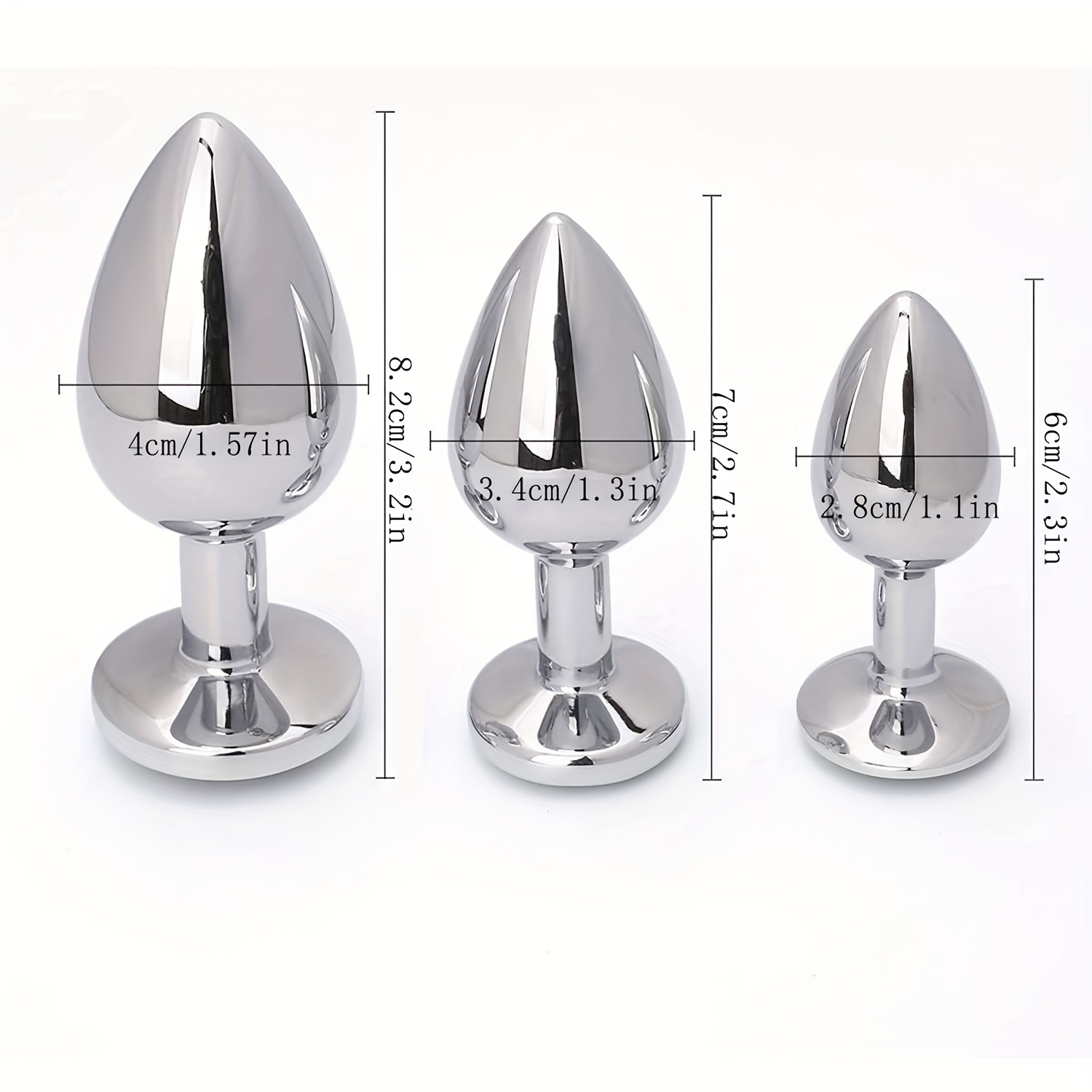 plug set premium 3 sizes metal plugs comfortable - Temu