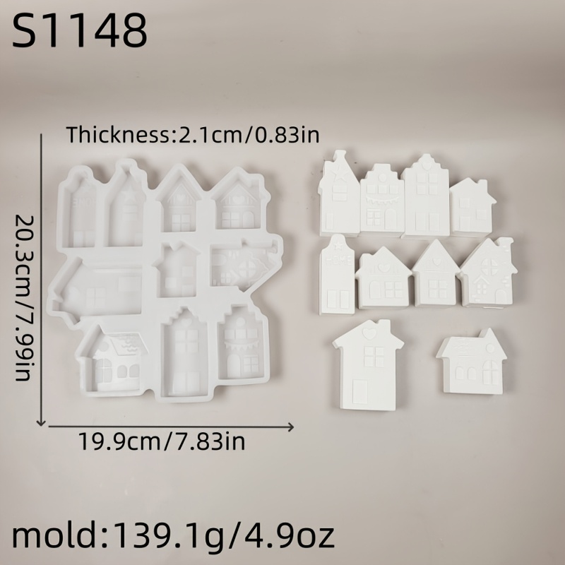 Diy -shaped Silicone Mold For Resin & Candle Making - Durable, Versatile Home Decor Crafting Tool For Epoxy, Gypsum, And More - S1148, Silicone Resin Molds