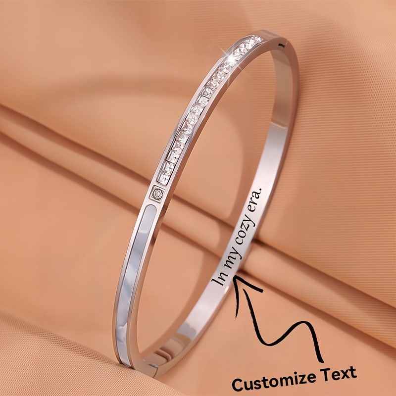 Custom Stainless Steel Bracelets, Commemorative Friendship Gifts