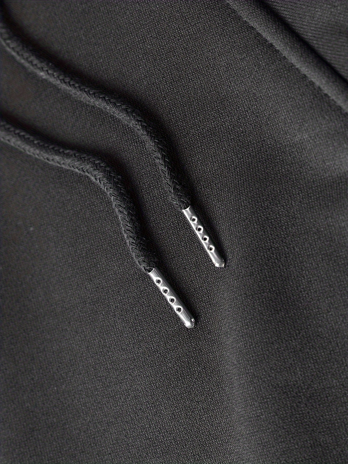 men's quarter zip hooded sweatshirt with front flap pocket design, men's stylish pullover tops for spring autumn black 4