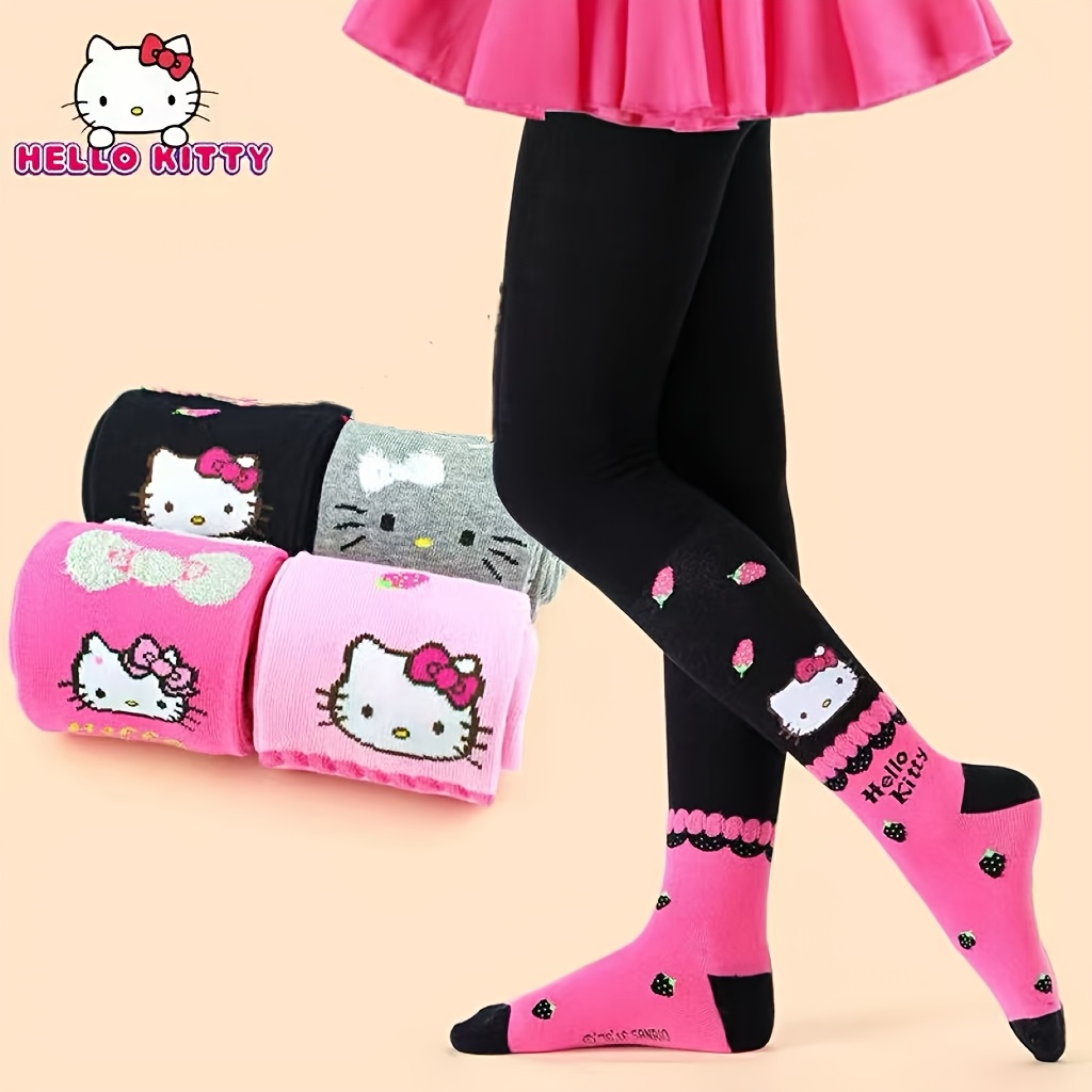 Image of 4pcs Hello Kitty Girls' Tights,fall And Winter Clothes