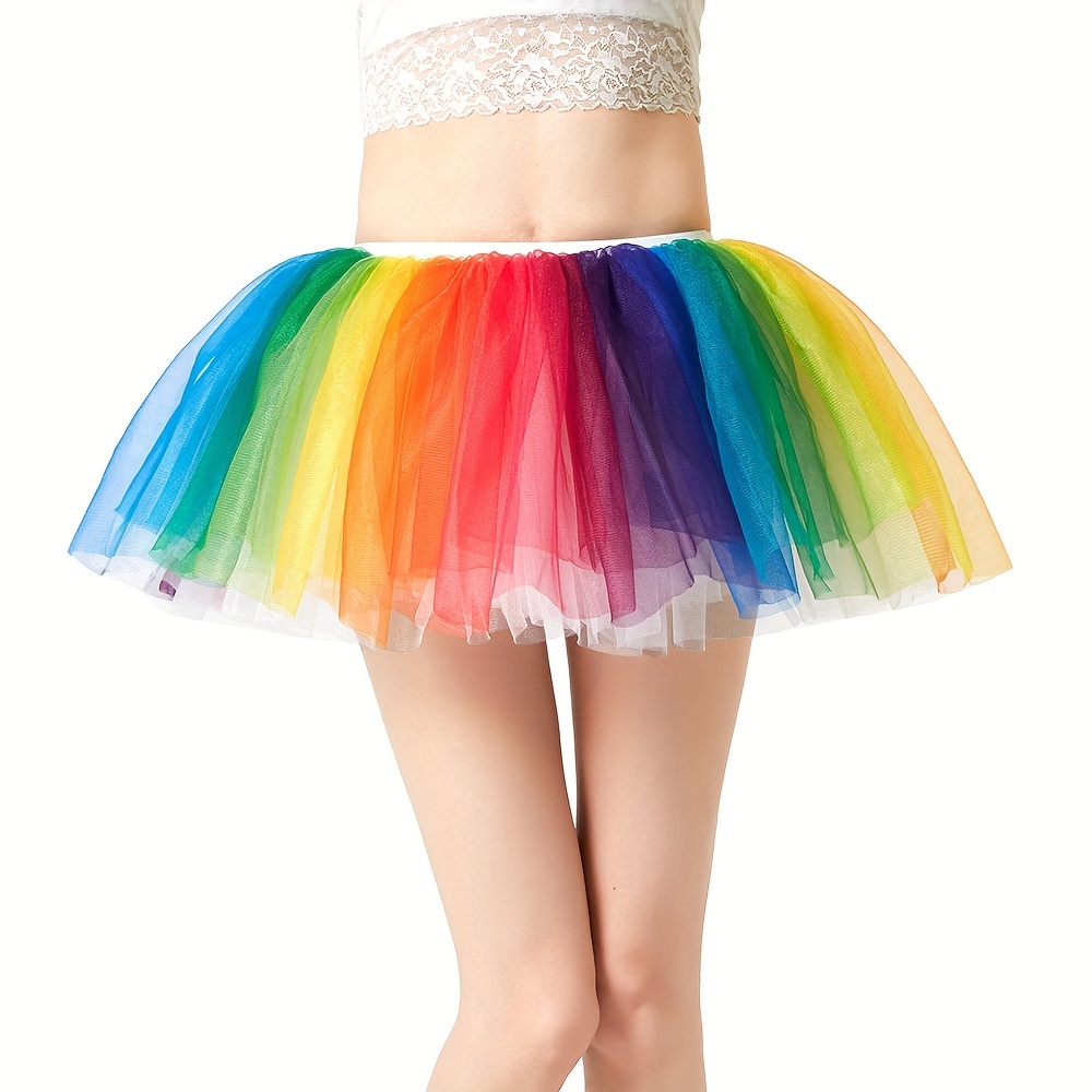 Wedtrend Falda tutú de tul para mujer, estilo vintage de los años 50, tutú  de ballet esponjoso para disfraz de fiesta temática