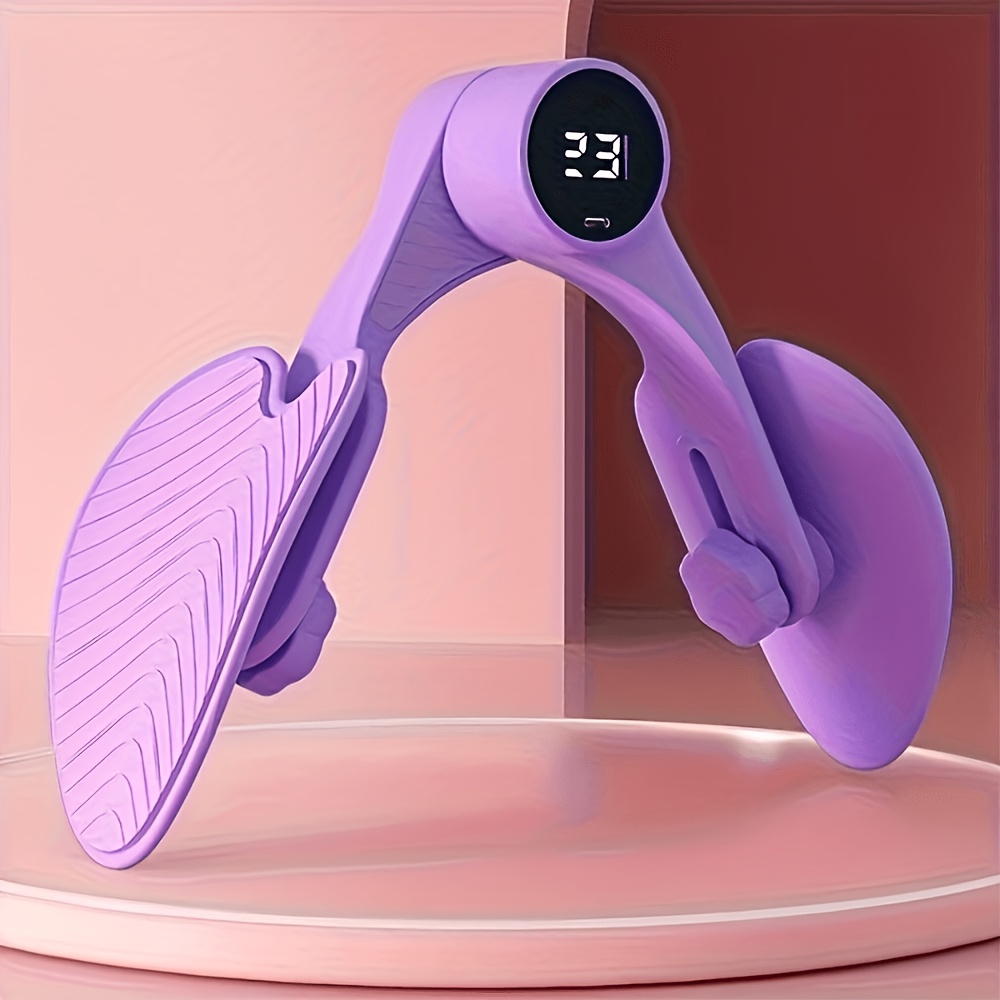 TEMU Entraîneur de plancher , exerciceur de pédale, entraîneur intelligent de hanche et de jambe avec compteur. Doté d'une résistance réglable, il