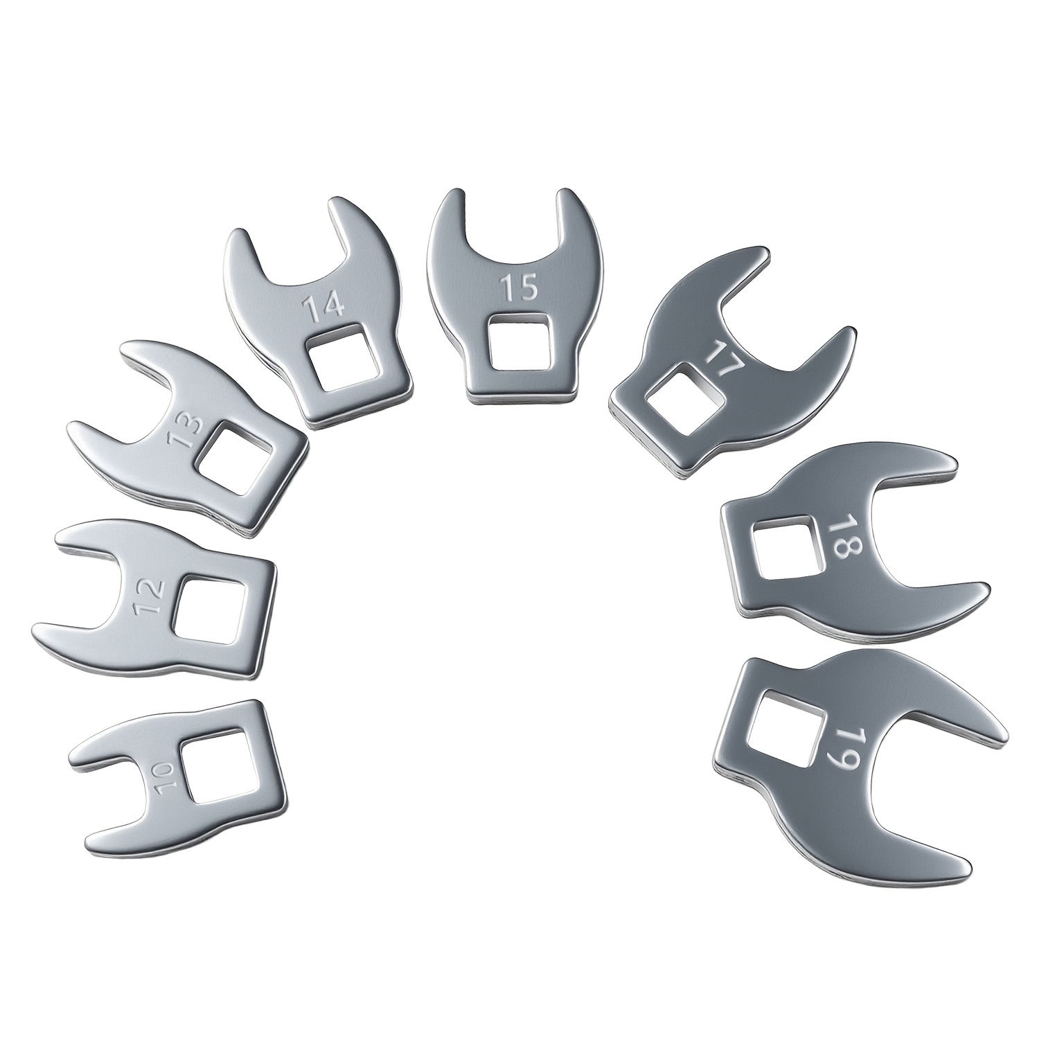 E-shop 8-tlg. austauschbarer Maulschlüsselsatz, 3/8" Zweifach-Schlüsselkopf-Set, austauschbarer Maulschlüssel, Winkelschlüssel, verstellbarer
