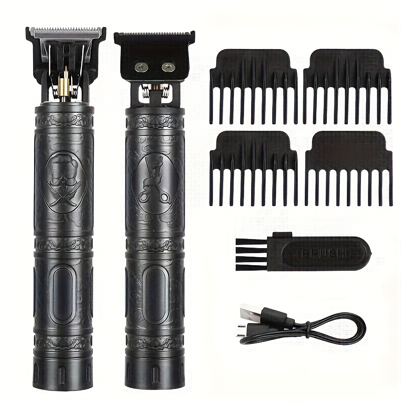 Image of Usb Rechargeable Hair Clipper, Professional Electric Hair Trimmer For Hairdressers, Beard Shaver, Men's Hair Clipper- Very Suitable For Home And Salon Use