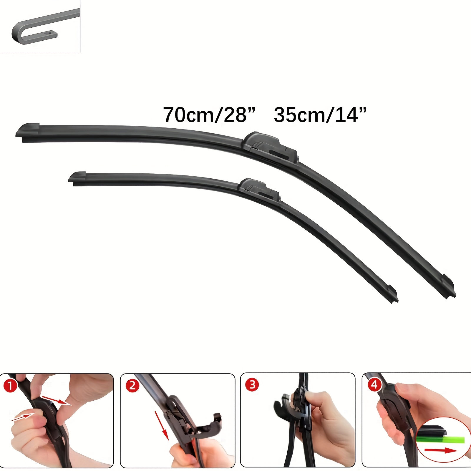 TEMU For Corolla Front Wiper Blades 2006-2024 Windscreen Windshield Window Additions 2006 2007 2008 2009 2010 2011 2012 2013 2014 2015 2016 2017 2018