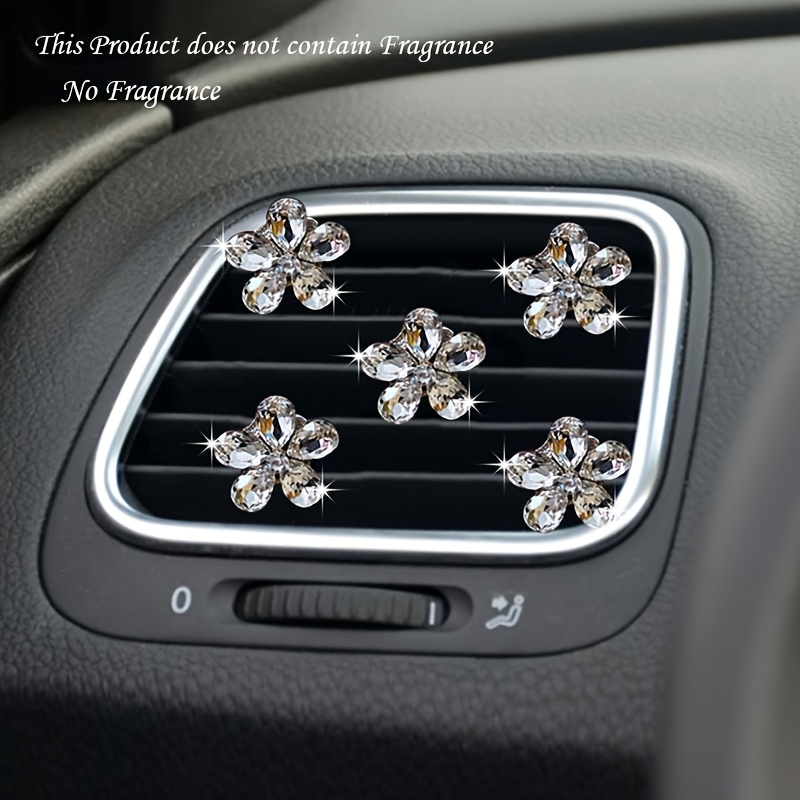 Image of 5pcs Set New Car Air Vent Decorations, Cute Car Air Conditioner Ornaments, Women' Interior Accessories, No Fragrance, Car Interior Decor Items