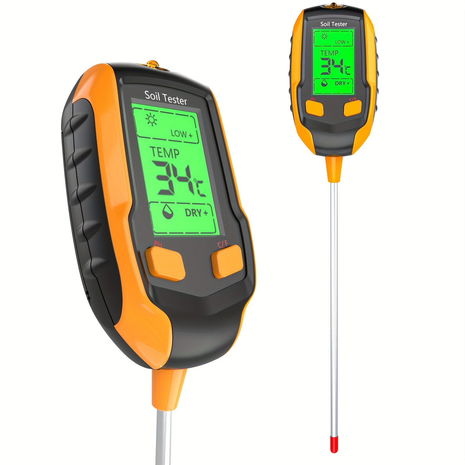 

Moisture Meter, Ph Tester , , Moisture, Ph Meter, And Lcd Display - Meter For Gardening, , And