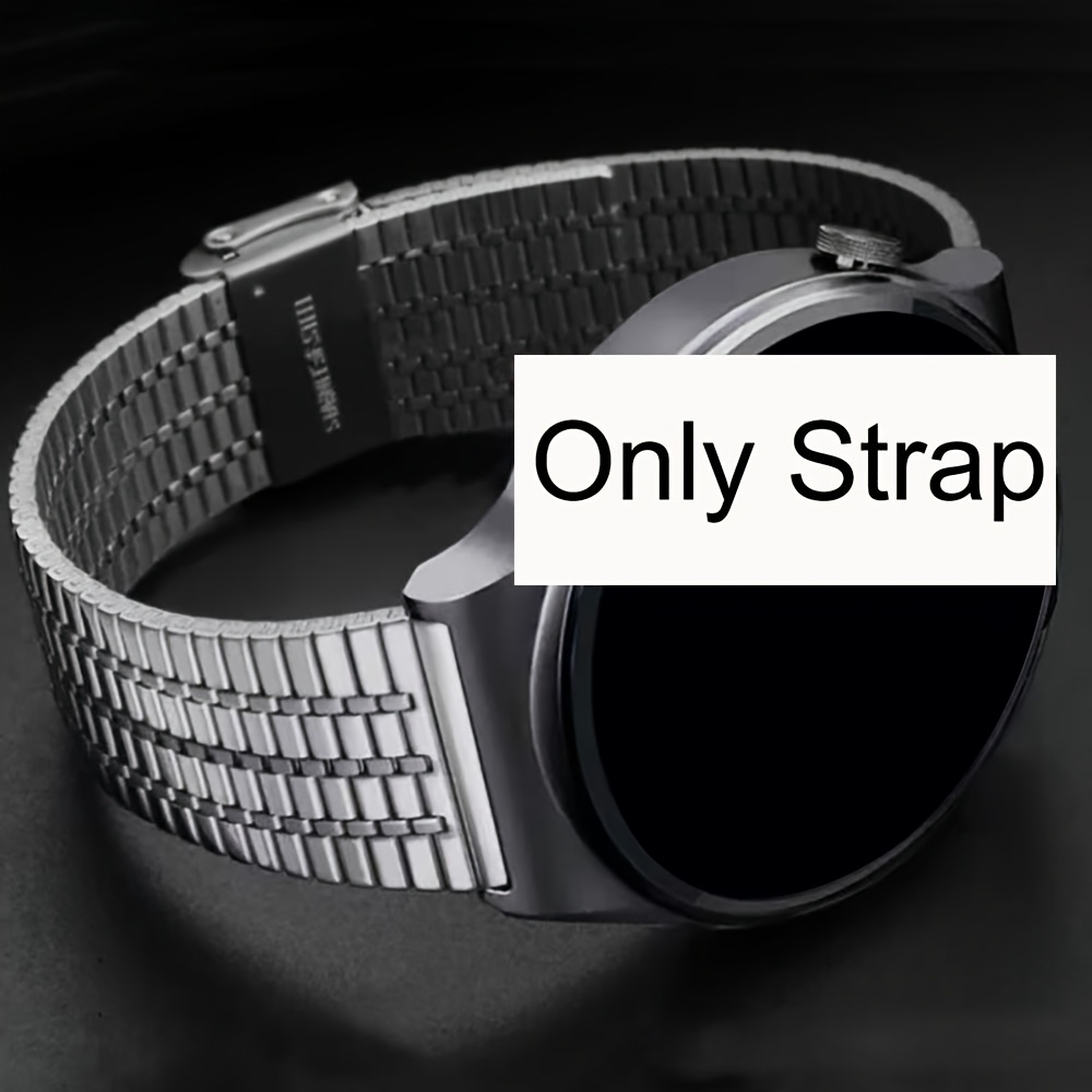 TEMU Cinturino per orologio in acciaio inossidabile 20/22mm con chiusura di , compatibile con for Watch 765432, Huawei Watch Watch5/4/3/2 GT5/4/3/2,