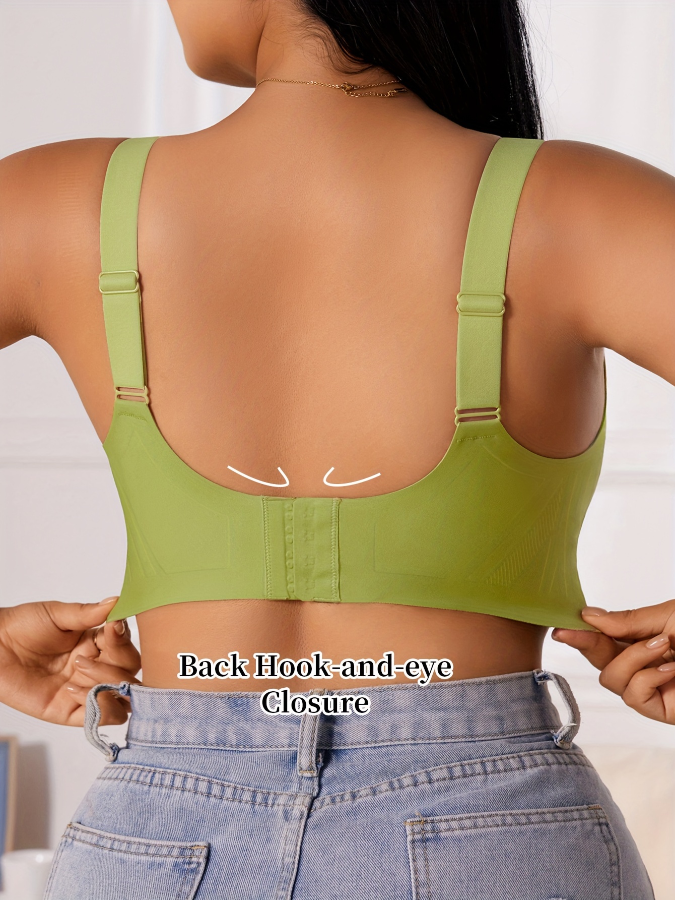 Plus Size Seamless Backless Bra - No Underwire & Ultra Soft Comfort, High Elasticity Removable Pads, Minimalist Design for Everyday Casual & Formal Wear, Strapless Bra, Formal Attire Support, Backless Lingerie, Smooth Texture Fabric, Comfortable Support, Sleek Silhouette, Lightweight Construction, Women's Undergarments