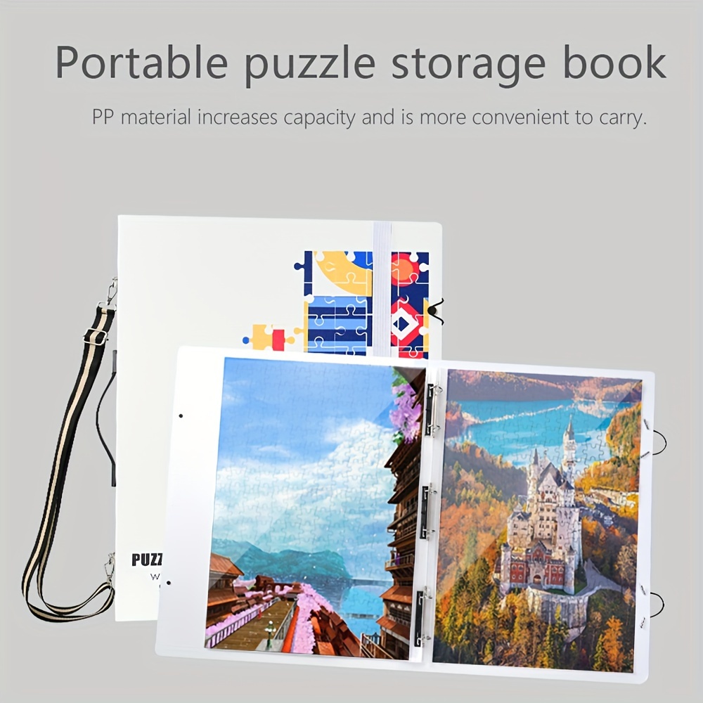 Classeur De Rangement Pour Puzzles – 25 Pochettes 72x54 Cm – Anti-poussière – Jusqu’à 50 Puzzles
