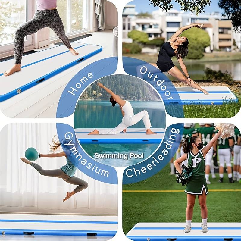 Inflatable Gymnastics Mat FBSPORT 20ft Inflatable Air Gymnastics