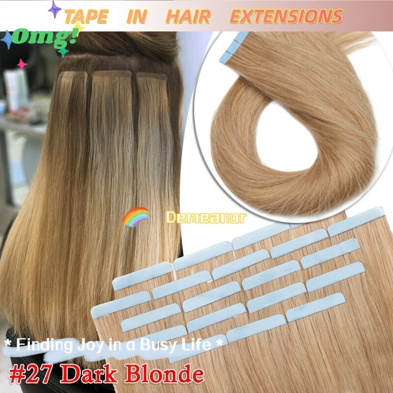 Real Human Hair Tape In Hair Extensions Real Human Hair Invisible Seamless Skin Weft Human Hair Tape In Extensions Color 2 Dark Brown Human Hair Extensions Brazilian Hair 50g 20pcs Add Length