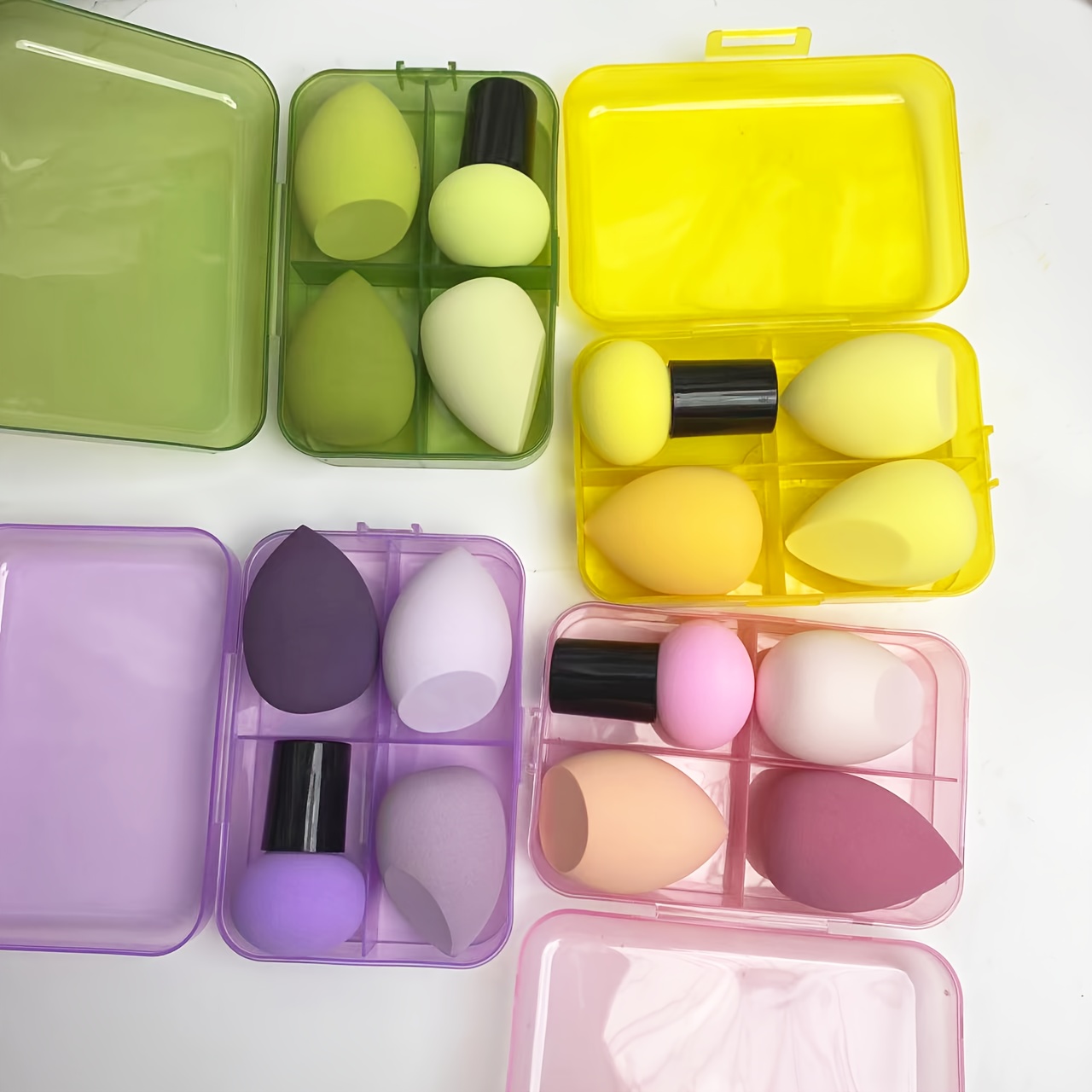 Mushroom Head Makeup Sponge Set Soft Alcohol
