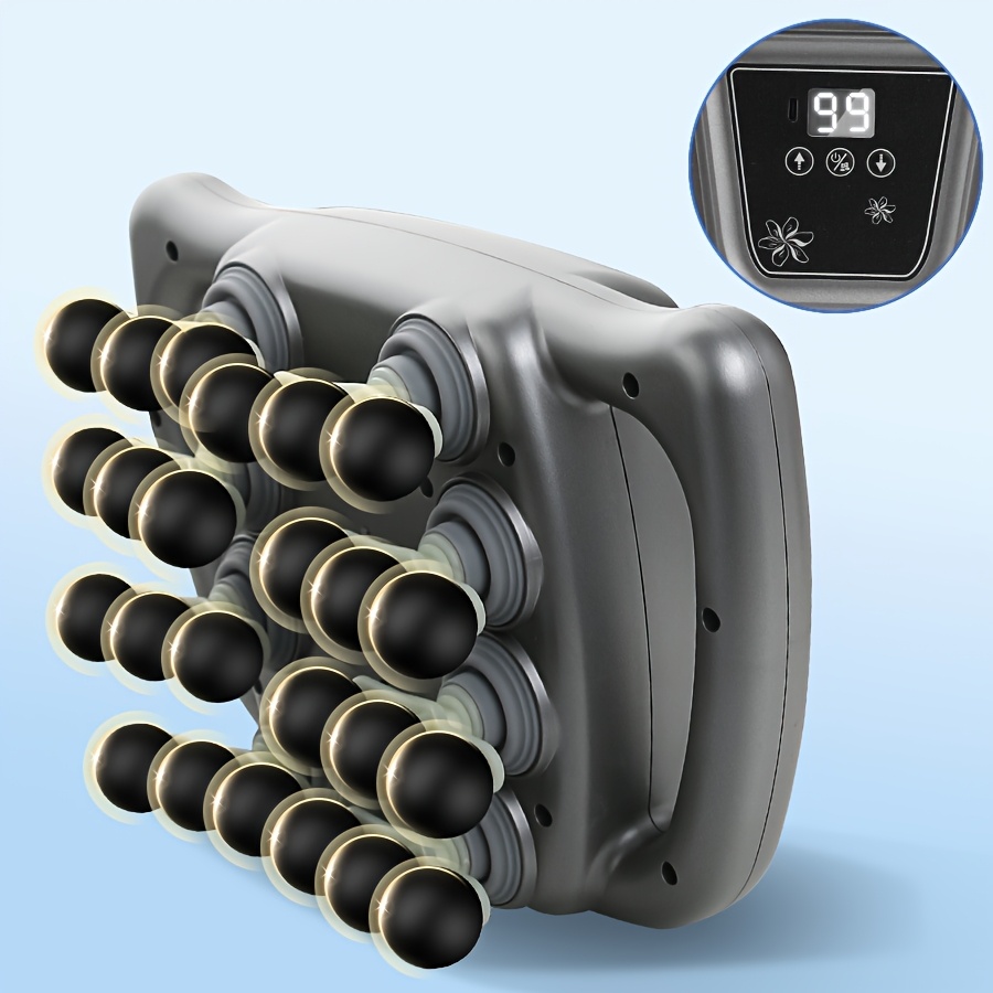 24 head usb rechargeable massage gun with 9   99 speed adjustments   for back neck waist leg massage   athletes fitness enthusiasts gifts mothers day fathers day massagers for neck and back fitness accessory portable massage tool   design