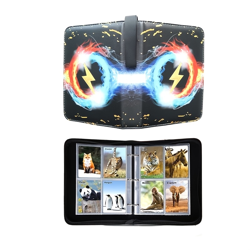 Small Trading Card Binder with 400/900 Pockets, Made of Durable, Featuring Vertical Transparent Card Slots, Perfect for Organizing Collections of MTG, TCG, Sports Cards, Game Cards, and Pet Cards