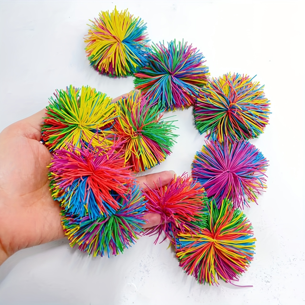 Colorful Sensory Play Balls Soft Bouncy & Elastic Plastic Balls