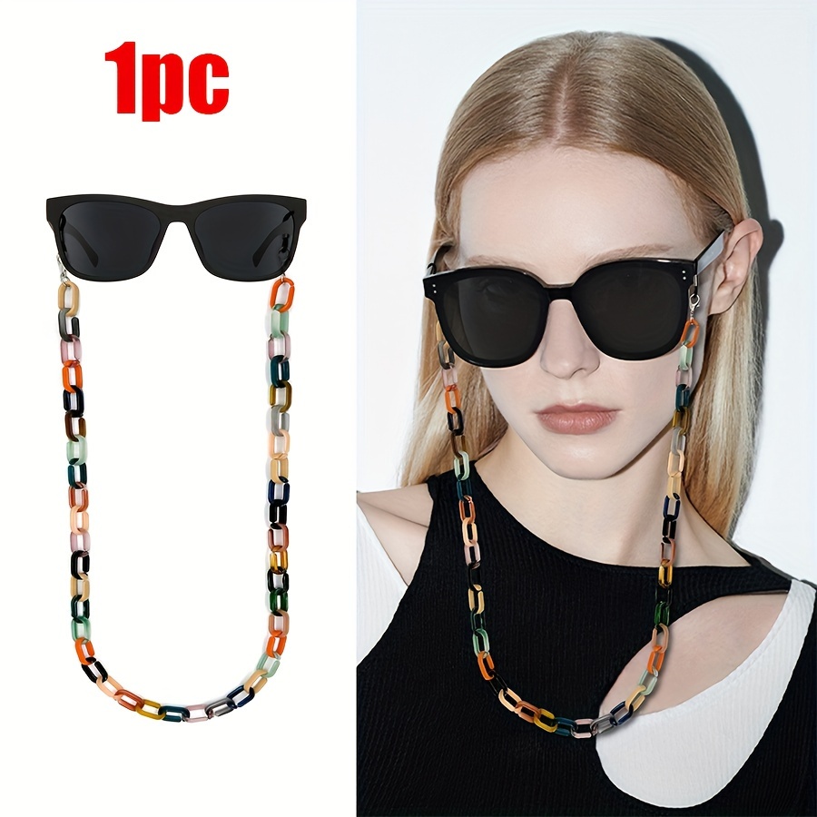 

1pc Chaîne de lunettes -chute en acrylique, chaîne de lunettes et , chaîne de de adaptée à un .