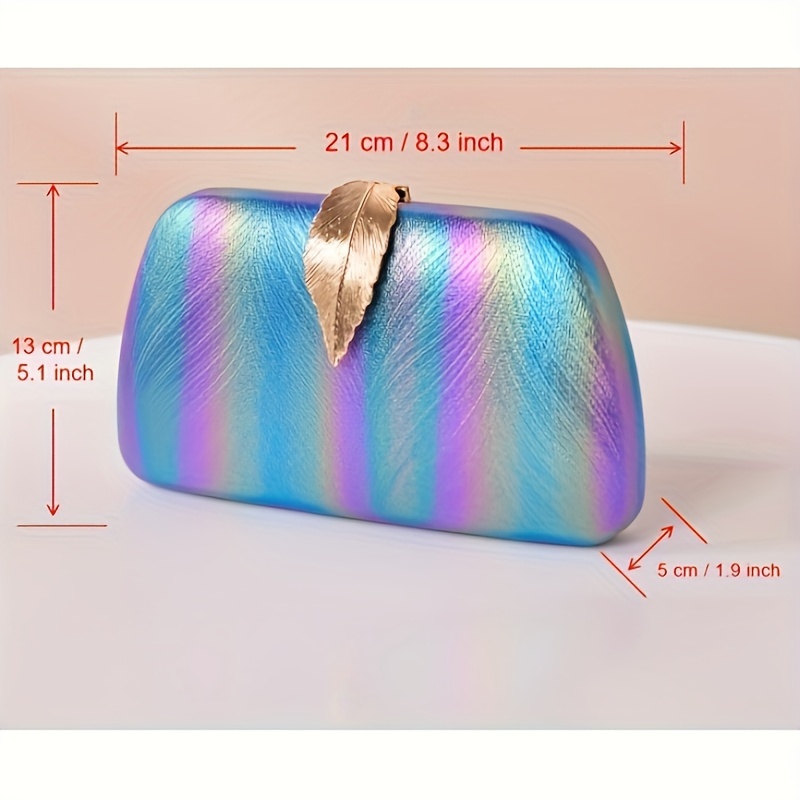 Iridescent clutch purse online