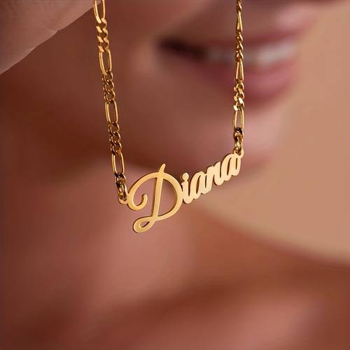 1 personalized custom name stainless steel necklace chain jewelry suitable for daily wear and special occasions gift for mom mothers day christmas new year birthday present