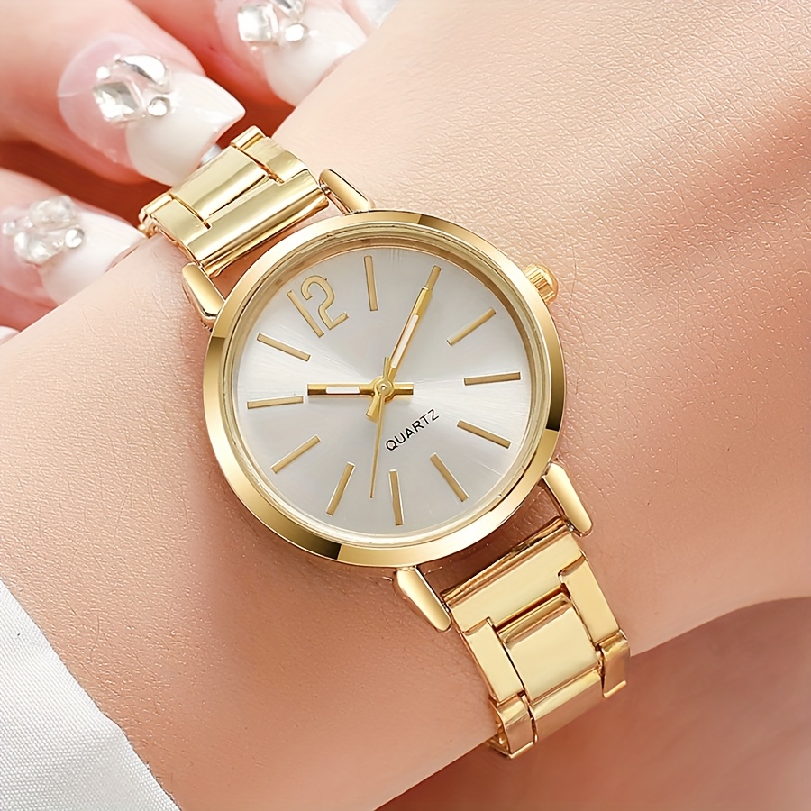 A Pair Stylish Minimalist Quartz Watches Women Suitable