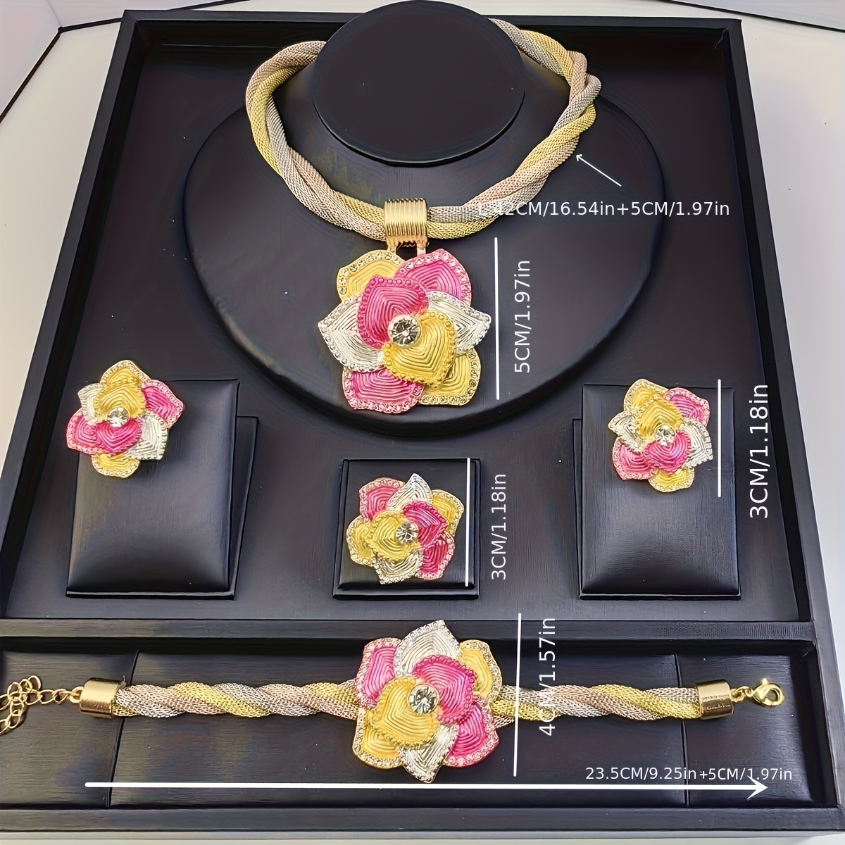 Colorful Necklaces and Bracelets Gift Set for Women