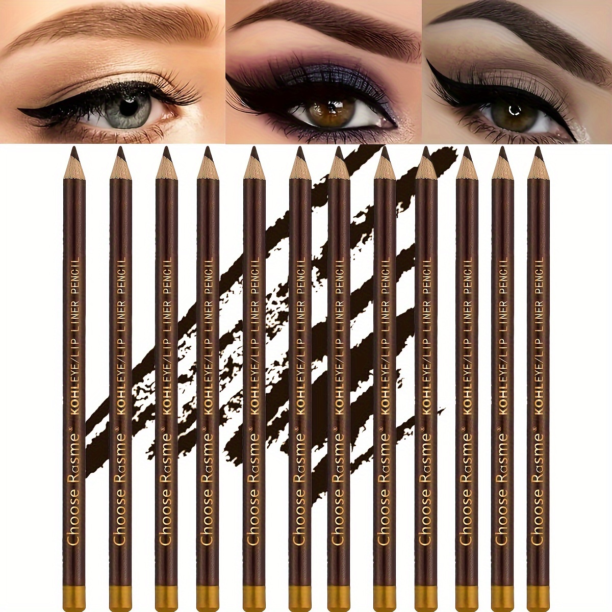 

12pcs/set Eyebrow Pencil With Sharpener Eyebrow Pencil Makeup Tools Eyebrow Cosmetics Eyebrow Defining Long Lasting Eyebrow Makeup