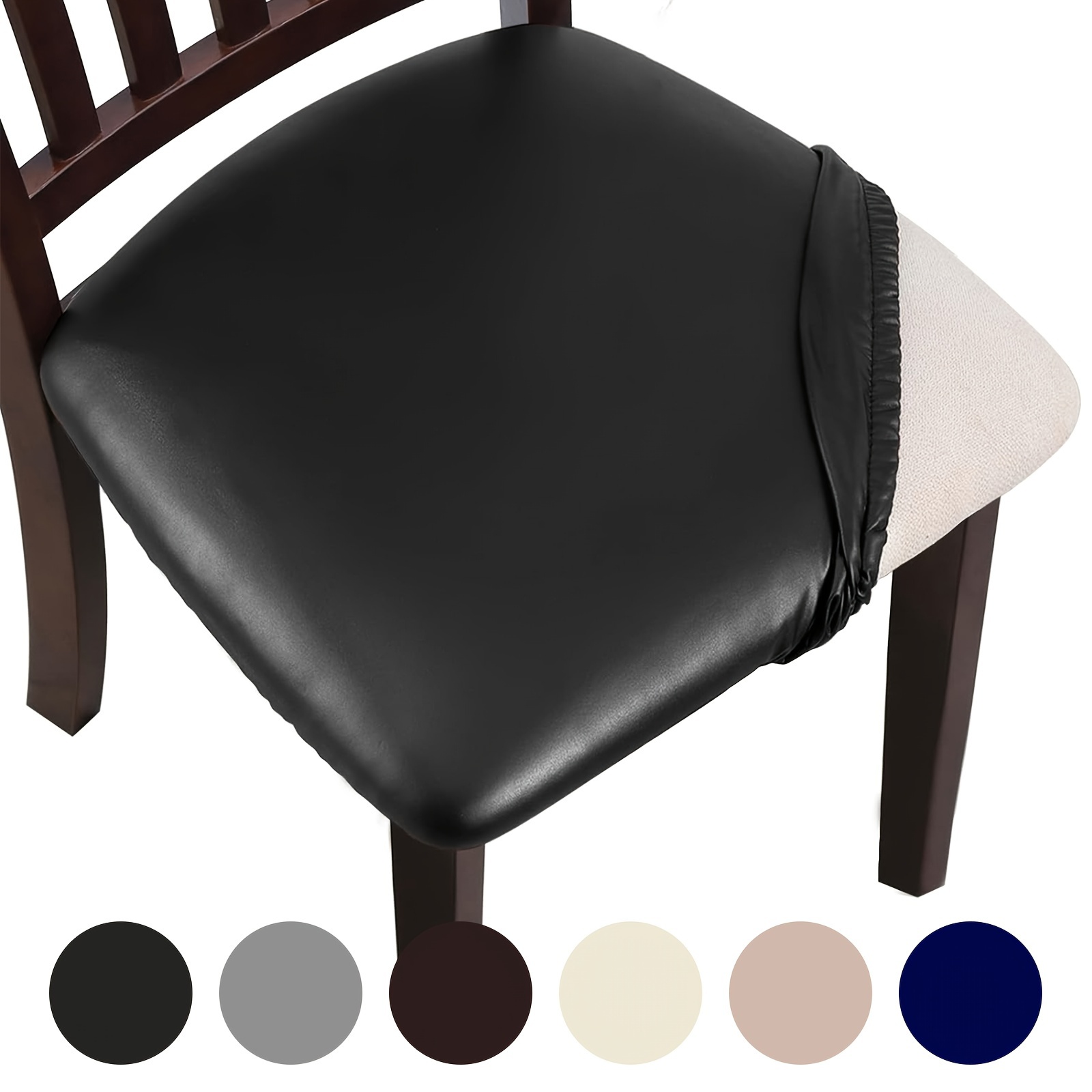 

4pcs 14''×19''pu Waterproof Stool Cover, 100% Waterproof And Wear-resistant, The Stool Is Not Easy To , Soft Leather Has And , Non-slip Belt Design Does Not Slip, New Upgraded High Quality Clasp.